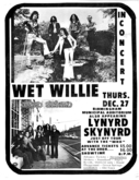 Wet Willie / Lynyrd Skynyrd on Dec 27, 1973 [736-small]