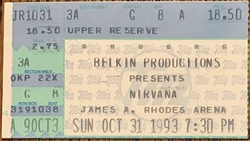 Nirvana / The Meat Puppets / Boredoms on Oct 31, 1993 [744-small]