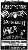 Slayer / Megadeth / Anthrax / Alice In Chains on Jun 29, 1991 [870-small]