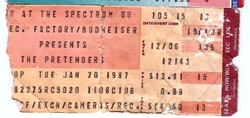 The Pretenders / Iggy Pop on Jan 20, 1987 [091-small]