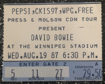 David Bowie / The Georgia Satellites / Duran Duran on Aug 19, 1987 [203-small]
