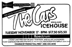 The Cars / Icehouse on Nov 17, 1987 [226-small]