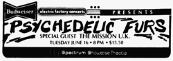 Psychedelic Furs / The Mission on Jun 16, 1987 [266-small]