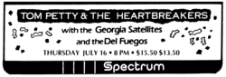 Tom Petty & the Heartbreakers / Georgia Satellites / Del Fuegos on Jul 16, 1987 [268-small]