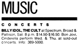 Billy Idol / The Cult on Apr 11, 1987 [287-small]