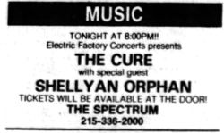 The Cure / Shelleyan Orphan on Sep 21, 1989 [410-small]