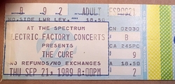 The Cure / Shelleyan Orphan on Sep 21, 1989 [411-small]