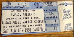 Judas Priest / Alice Cooper / Motorhead / Dangerous Toys / Metal Church on Aug 10, 1991 [880-small]