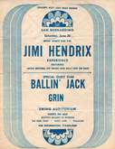 Jimi Hendrix / Ballin' Jack / Grin on Jun 20, 1970 [938-small]