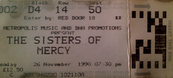 The Sisters of Mercy / The Mothers on Nov 26, 1990 [139-small]