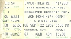 Ace Frehley's Comet / White Lion on Sep 22, 1987 [213-small]