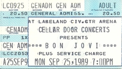 Bon Jovi / Skid Row on Sep 25, 1989 [221-small]