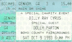 Billy Ray Cyrus / Dolly Parton on Oct 9, 1993 [230-small]