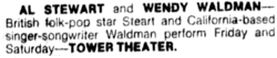 Al Stewart / Wendy Waldman on Feb 17, 1977 [239-small]