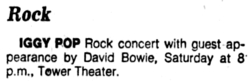 Iggy Pop / Blondie on Mar 19, 1977 [264-small]