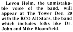 Levon Helm & The RCO All Stars on Dec 29, 1977 [341-small]
