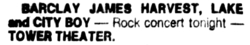 Barclay James Harvest / Lake / City Boy on Dec 11, 1977 [342-small]