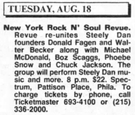 New York Rock N' Soul Revue / Steely Dan on Aug 18, 1992 [976-small]