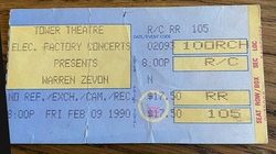 Warren Zevon / Raindogs on Feb 9, 1990 [003-small]