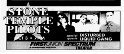 Stone Temple Pilots / Disturbed / Liquid Gang on Oct 3, 2000 [198-small]