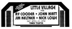 Little Village / Ry Cooder / John Hiatt / Nick Lowe on Apr 25, 1992 [278-small]