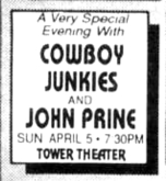 Cowboy Junkies / John Prine on Apr 5, 1992 [279-small]