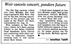Bob Weir / Rob Wasserman   / ratdog / From Good Homes on Aug 25, 1995 [424-small]
