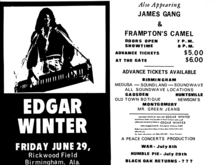 Edgar Winter / James Gang  / Peter Frampton on Jun 29, 1973 [511-small]
