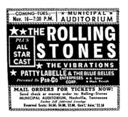 The Rolling Stones / The Vibrations / Patti Labelle & The Bluebelles on Nov 16, 1965 [521-small]