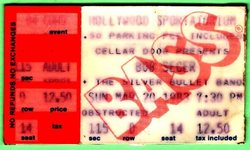 Bob Seger and the Silver Bullet Band / John Hall Band on Mar 20, 1983 [553-small]