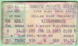 KISS / Krokus / Queensryche  on Jan 11, 1985 [554-small]