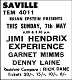 Jimi Hendrix / Garnet Mimms / Denny Laine on May 7, 1967 [792-small]
