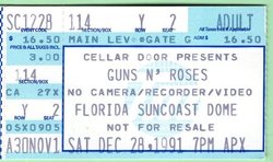 Guns N' Roses / Soundgarden on Dec 28, 1991 [821-small]