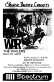 War / Bob Marley & The Wailers / Ballin' Jack on Nov 5, 1973 [154-small]