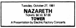 Nazareth / Joe Perry Project / Vic Vergat on Oct 27, 1981 [155-small]