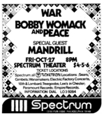 War / Bobby Womack / Mandrill on Oct 27, 1972 [167-small]