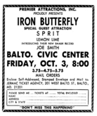 iron butterfly / Spirit on Oct 3, 1969 [212-small]