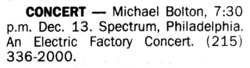 Michael Bolton / Francesca Beghe on Dec 13, 1991 [226-small]