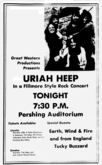 Uriah Heep / Earth Wind & Fire / Tucky Buzzard on Oct 1, 1973 [297-small]
