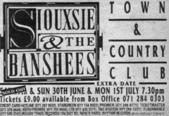 Siouxsie & The Banshees / Silverchapter on Jun 29, 1991 [390-small]