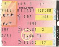 Rush / Y&T on Nov 5, 1984 [435-small]