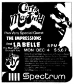 curtis mayfield / the impressions / La Belle on Dec 4, 1972 [437-small]