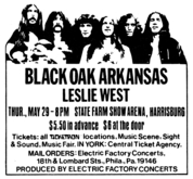 Black Oak Arkansas  / Leslie West on May 29, 1975 [549-small]