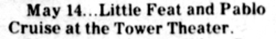 Little Feat / Pablo Cruise on May 14, 1977 [891-small]