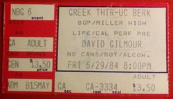 tags: David Gilmour, Ticket - David Gilmour on Jun 29, 1984 [930-small]