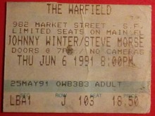 tags: Johnny Winter, Steve Morse, Ticket - Johnny Winter / Steve Morse on Jun 6, 1991 [943-small]