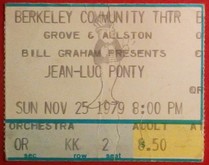 tags: Jean-Luc Ponty, Ticket - Jean-Luc Ponty on Nov 25, 1979 [947-small]