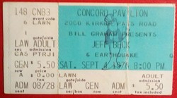 tags: Jeff Beck, Ticket - Jeff Beck / Earthquake on Sep 4, 1976 [100-small]