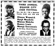 dionne warwick / Hugh Masakela / Miriam Makeba / ramsey lewis / Mongo Santamaria / B.B. King / David Newman / Stanley Turrentine on Oct 20, 1968 [272-small]