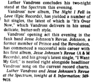 luther vandross / Jesse Johnson Revue / Ready For The World on Aug 29, 1985 [480-small]